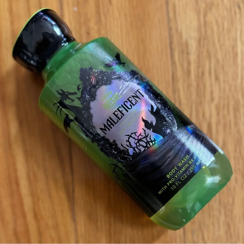 Disney Bath & Body Works Maleficent Kids Bath Set - Green and Black